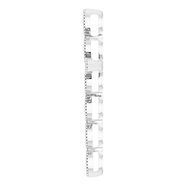 Milgrain Cross Pendant - Image 3