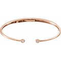 Accented Hinged Cuff Bracelet