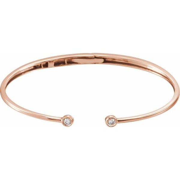 Accented Hinged Cuff Bracelet