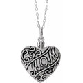 Mom Heart Ash Holder Necklace