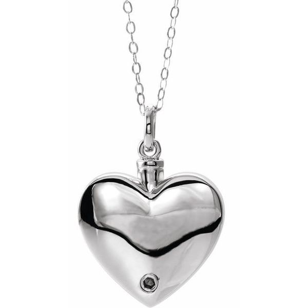 Mom Heart Ash Holder Necklace - Image 3