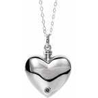 Mom Heart Ash Holder Necklace - Image 3
