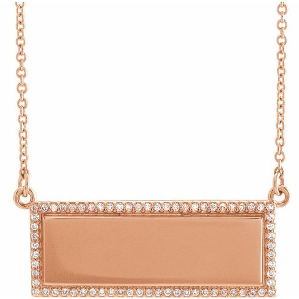 Engravable Bar Necklace