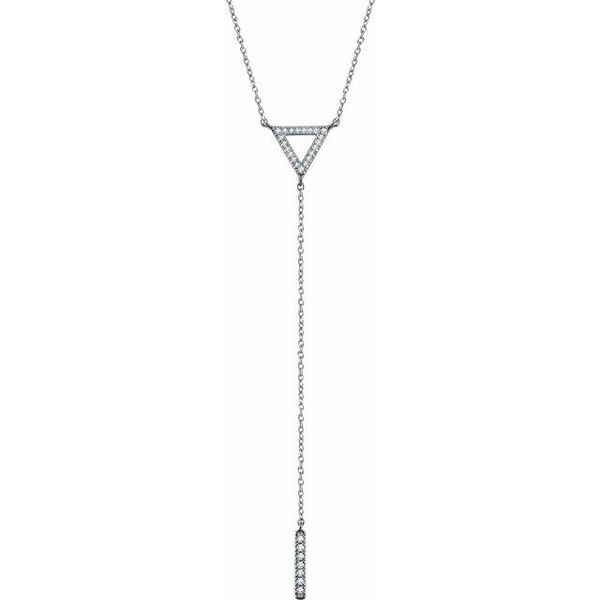 Triangle & Bar Y Necklace