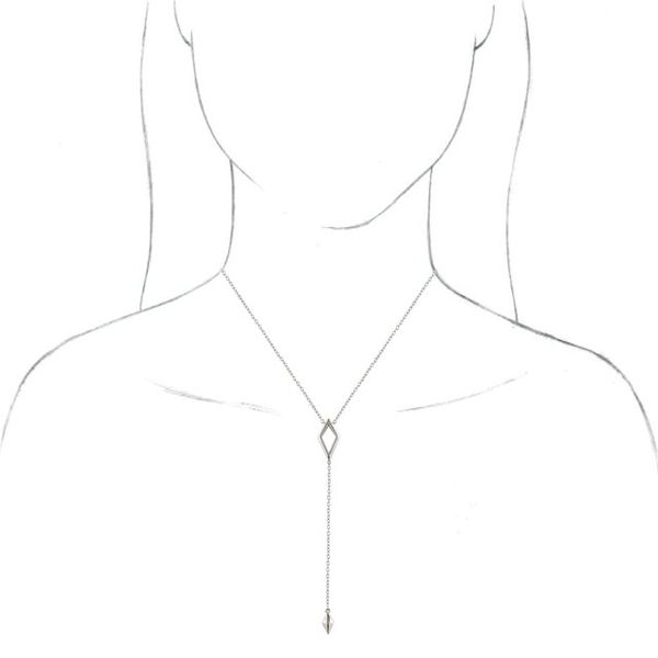 Geometric Y Necklace - Image 3