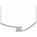 Two-Stone Bar Necklace