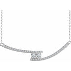 Two-Stone Bar Necklace