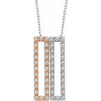 Geometric Rectangle Necklace