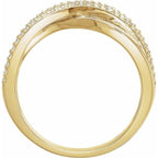Accented Criss-Cross Ring - Image 2