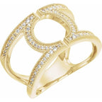 Accented Geometric Ring