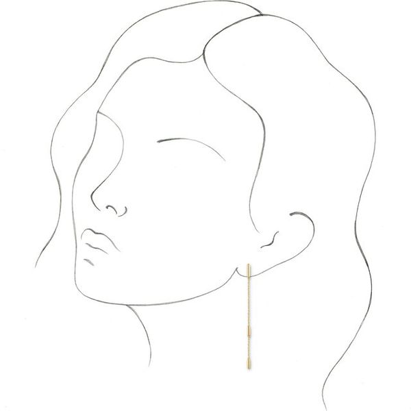 Bar Chain Earrings - Image 3