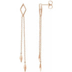 Geometric Chain Earrings