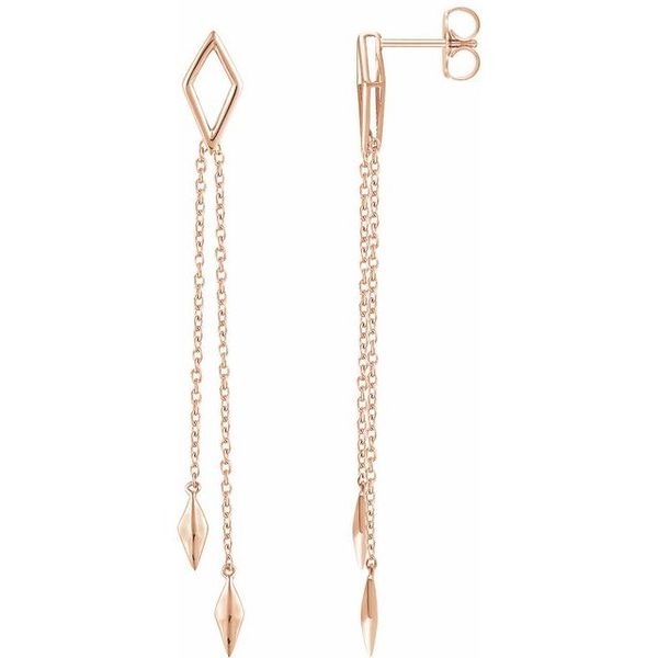 Geometric Chain Earrings