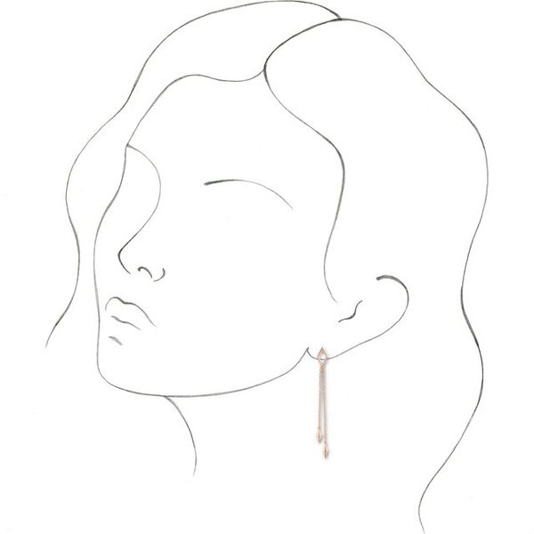 Geometric Chain Earrings - Image 3