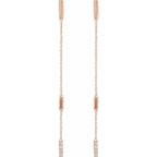 Bar Chain Earrings - Image 2