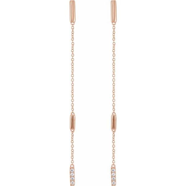 Bar Chain Earrings - Image 2