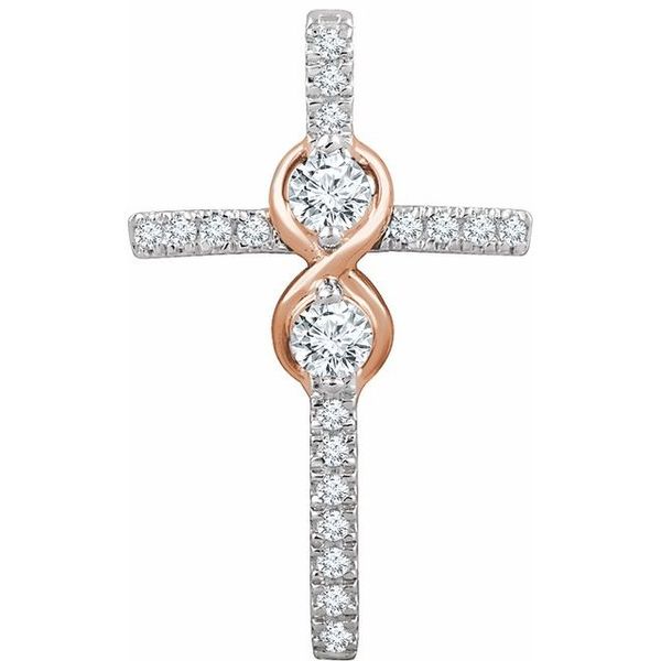 Infinity-Inspired Cross Pendant