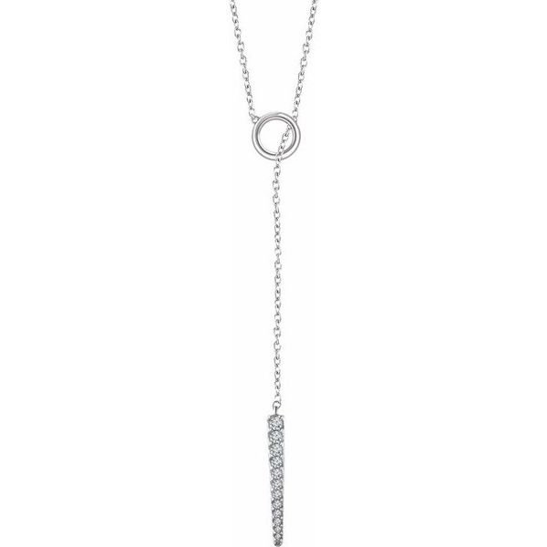 Circle & Bar Y Necklace