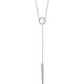 Circle & Bar Y Necklace
