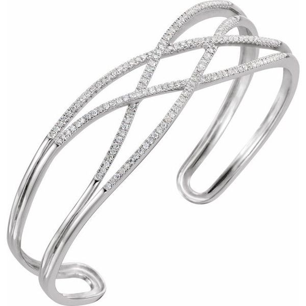 Criss-Cross Cuff Bracelet - Image 3