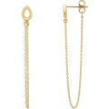 Leaf Chain Earrings