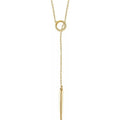 Circle & Bar Y Necklace