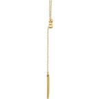 Circle & Bar Y Necklace - Image 2