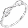 Accented Infinity-Inspired Ring