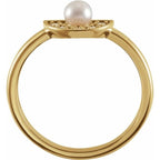 Pearl Fan Ring - Image 2
