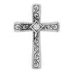 Milgrain Cross Pendant