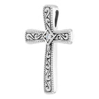 Milgrain Cross Pendant - Image 2