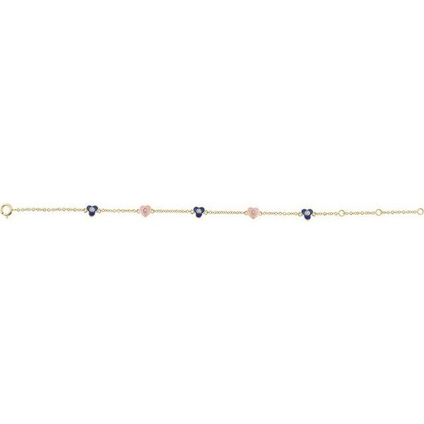 Youth Flowers & Hearts Bracelet