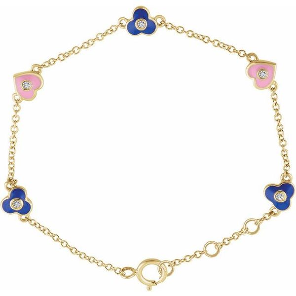 Youth Flowers & Hearts Bracelet - Image 2