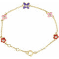 Youth Adjustable Flower Bracelet