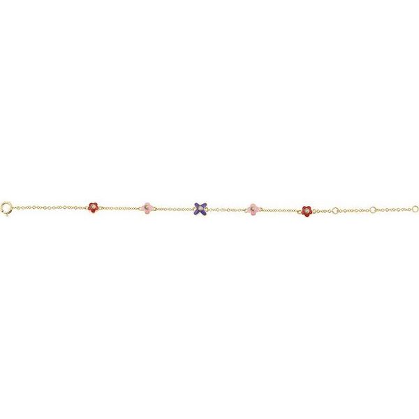 Youth Adjustable Flower Bracelet - Image 2
