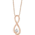 Solitaire Infinity-Inspired Necklace