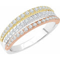 Accented Stacked Ring