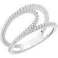 Accented Negative Space Ring