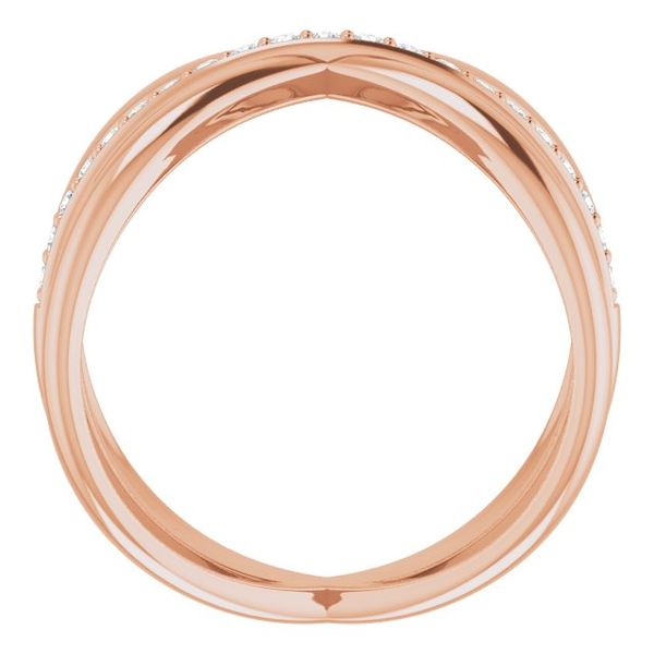 Accented Criss-Cross Ring - Image 2