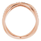 Accented Criss-Cross Ring - Image 2