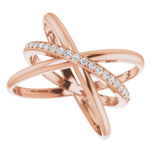 Accented Criss-Cross Ring - Image 5