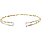 Twisted Rope Cuff Bracelet