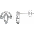 Accented Leaf Earrings