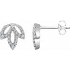 Accented Leaf Earrings