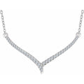 Accented V Necklace
