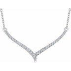 Accented V Necklace