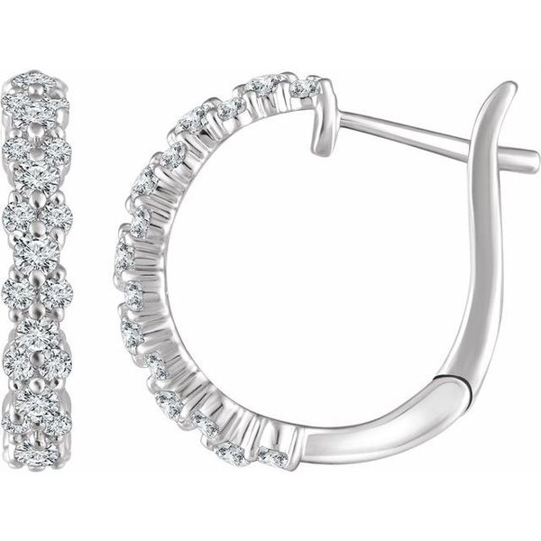 Accented Hoop Earrings