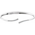 Bypass Hinged Cuff Bracelet