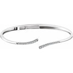 Bypass Hinged Cuff Bracelet