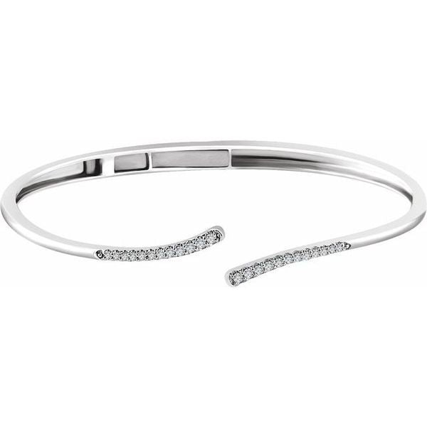Bypass Hinged Cuff Bracelet